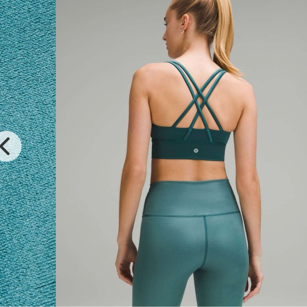 Lululemon Energy Longline Bra Medium Support, B-D Cups Foil